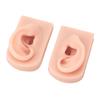 1 Pair Silicone Ear Model Flexible Soft Reusable Simulated Human Skin Silicone Piercing Model
