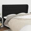 Vidaxl Wingback Headboard, Black, 183X23X118/128 Cm, Fabric