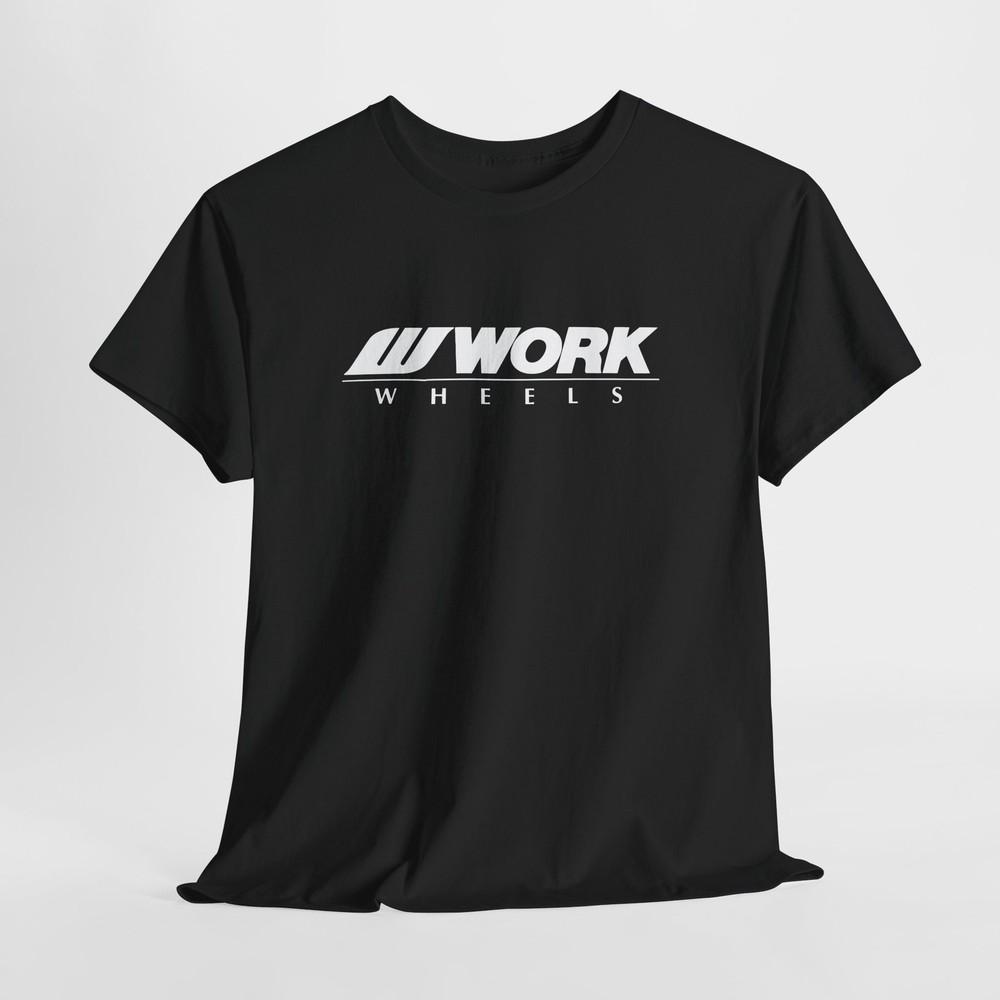 

Work Wheels Black T-Shirt – Unisex JDM Racing Tee for Men or Women L