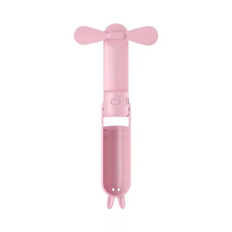 1Pc Portable USB Rechargeable Handheld Fan, 1200Mah Battery, Folding Eyelash Fan for Indoor & Outdoor Use