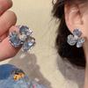 Fashion light luxury high-end stud earrings small fresh flower series earrings sweet and exquisite niche versatile daily earrings