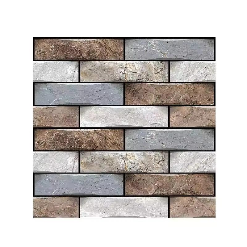 5/10pcs 30X30CM Simulation 3D Stereo Stone Self Adhesive Wall Stickers For Living Room Bedroom Background Wall Decor Home Decor