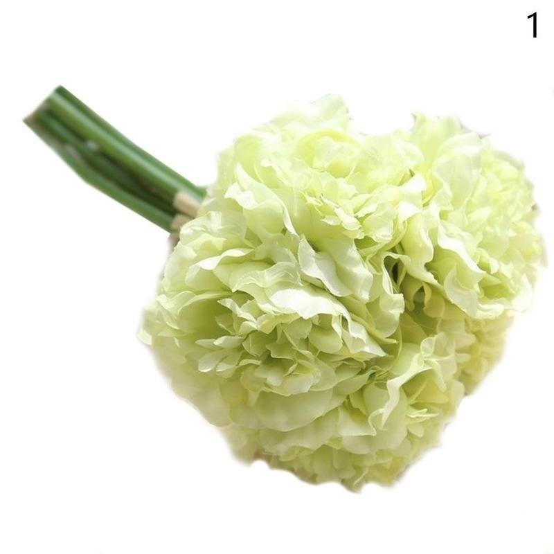 5tops / Bunch Simulation Peony Flower Bouquet To The Beam Simulation Flower Home Decoration Crafts W