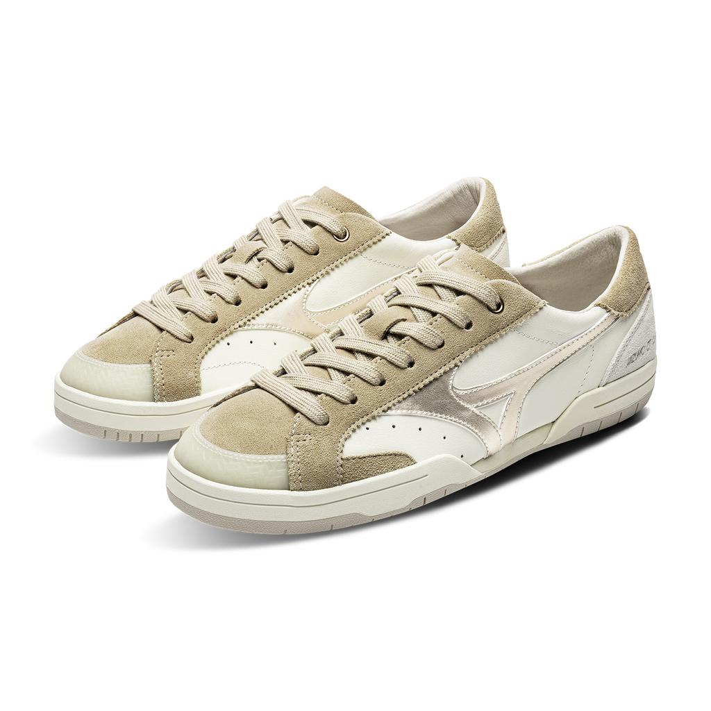 Mizuno CT CLUB Skateboard Shoes Unisex Low Top Ecru/Apricot/Light Gold D1GH261012