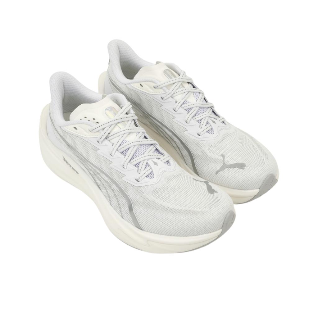 Puma Deviate Nitro 4 2E Largo Confortável Respirável Leve Tênis de Corrida Masculino Tênis Branco 312123-02