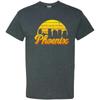 Phoenix AZ Retro Skyline Sunset - Home State Pride Summer T Shirt - Dark Heather