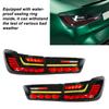 GTS LED Style LED Tail Lights Dynamic Turn Signal for 3 Series G20 M3 G80 2019 to 2023 Black Red