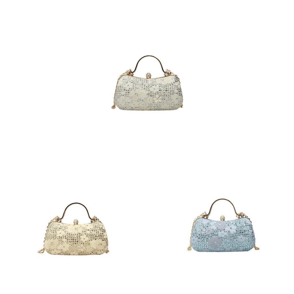 Fashion Chain Evening Bag For Women With Pu Material And Lock Closure For Daily Wear