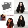 Luxuriöse Moana Lange Unordentliche Afro Kinky Lockige Schwarze Perücke für Party Cosplay Kostüm