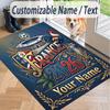 Custom Text Printed Rug France national football team Non Slip Floor Carpet For Home Room Decor