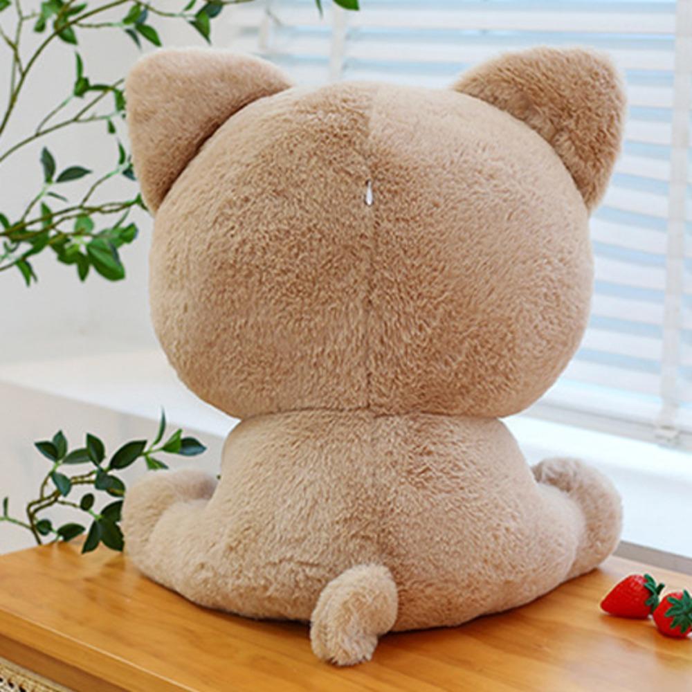 Cartoon Plush Bear Doll Toy Emo Bear Stuffed Animal Doll Black Cat Plush Toy Collectible