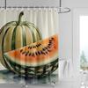 Frucht-Duschvorhang Waschbar Schmutzabweisend Duschkopf-kompatibel Wasserdicht Polyester-Badevorhang Für Heimdekoration