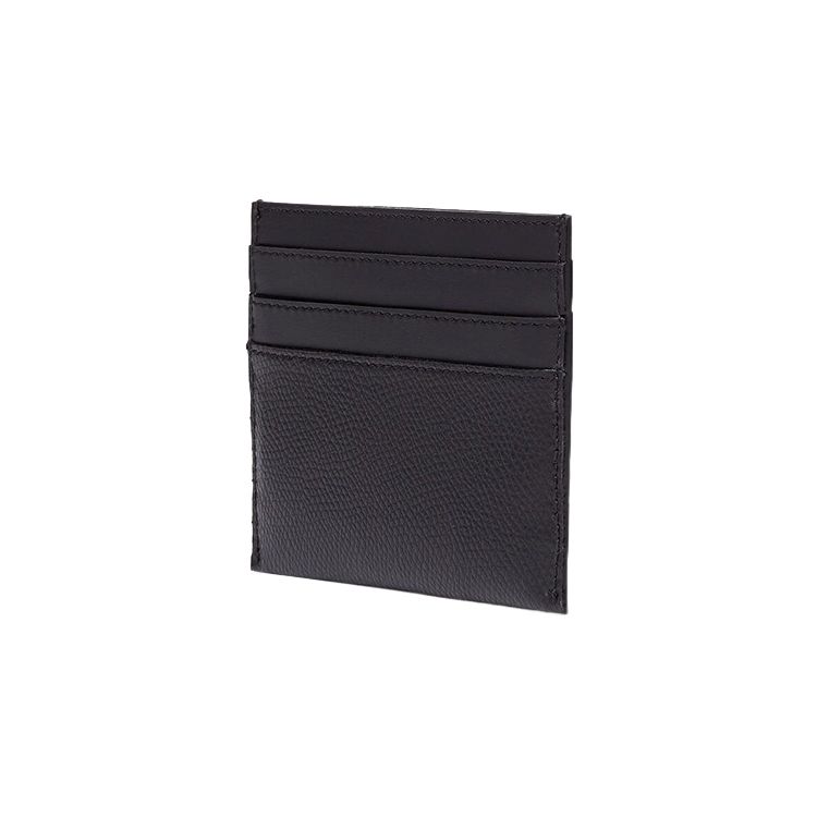 Fendi FF Logo Six Slot Calfskin Card Holder Women Card Holder Black 8M0445-ALWA-F0KUR