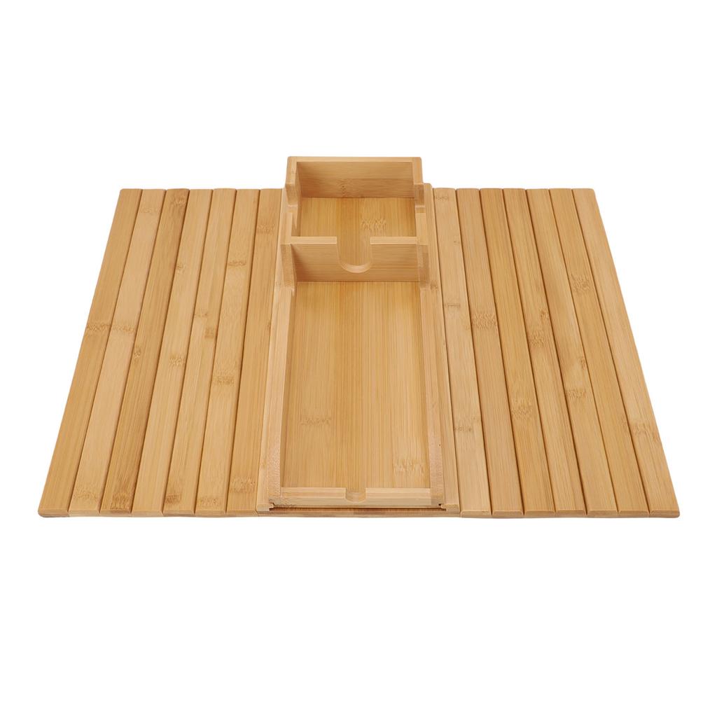 Sofa Arm Tray Wood Double Use Removable Foldable Couch Armrest Table for Drinks Snacks
