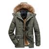 Autumn and Winter Men's Cotton Velvet Thickened Cotton Clothes Men's Loose Large Size Thermal Hooded Cotton-padded Jacket