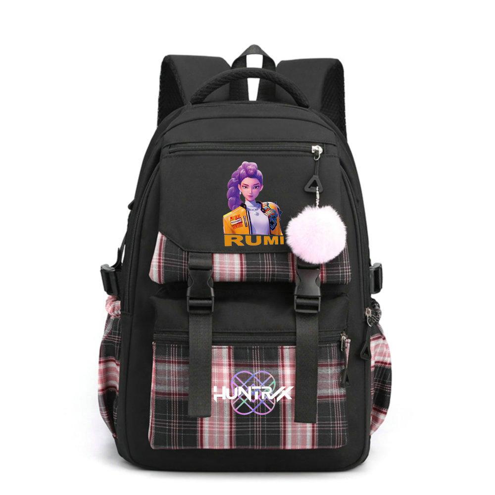 KPop Demon Hunters Everyday Backpack Printe Field Sport School Tote Capacity Outing Laptop Rucksack Gender-neutral Sling Backpack Casual