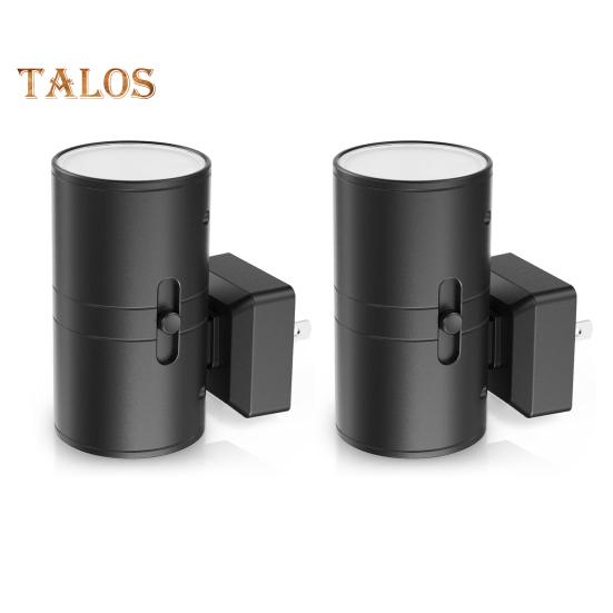 

1/2 шт. светодиодный светильник с датчиком освещенности, автоматическим включением/выключением, высокой яркостью, без мерцания, компактный, сверхтонкий дизайн, регулируемый ночник, настенный светильник EU 2pcs