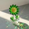 Cartoon Sunflower Ornament Plant Series Crystal Home Decoration Sunflower Figurine  Gift