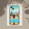 D-David-Hockney Art   Phone Case Phone Case For Apple iPhone 15,14,13,12,11,XS,XR,X,8,7,Pro,Max,Plus,mini Silicone Black Cover