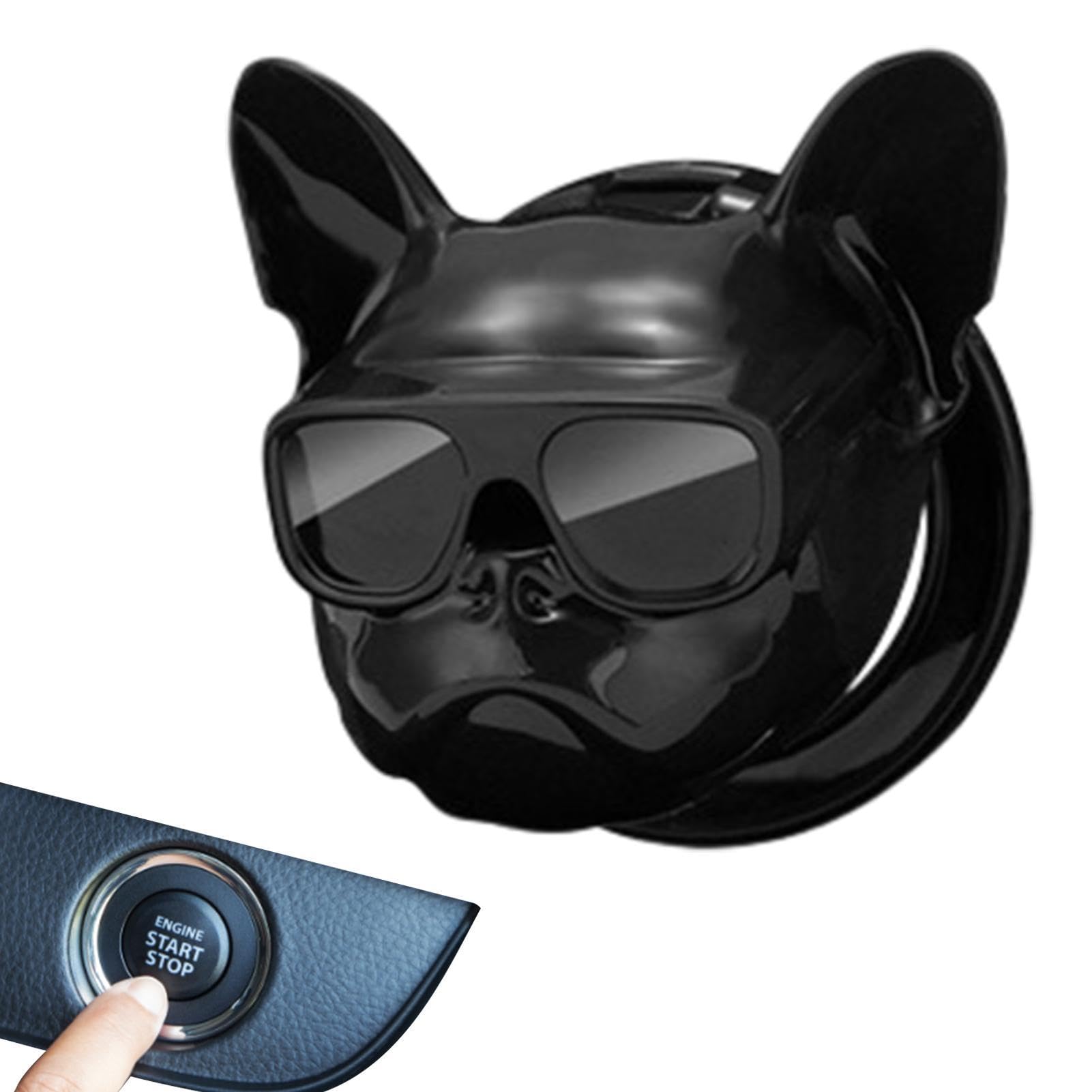 

Накладка на кнопку запуска двигателя автомобиля, Накладка на переключатель запуска/остановки зажигания двигателя, Устойчивая к царапинам -fa Please refer to the description чёрный