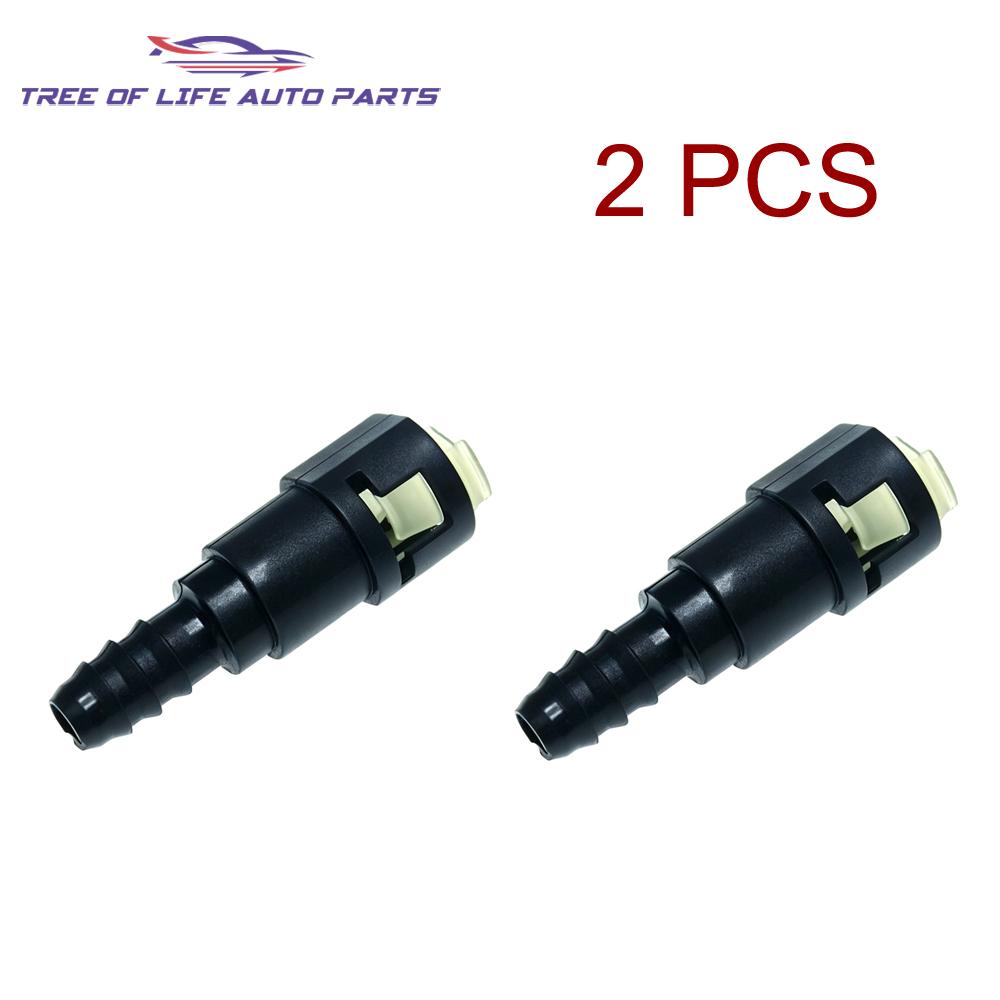 1/2/5/10x FUEL LINE QUICK CONNECTOR ADAPTS 3/8 in. 9.49mm STEEL TO 5/16" 8mm NYLON TUBING HOSE