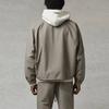Fear of God Essentials High Collar Half-Zip Windbreaker with Drop Shoulders Unisex Windbreaker Cement FOG-FW20-359