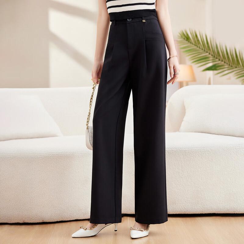 Paister Women's Plus Size Autumn Zipper Casual Suit Pants