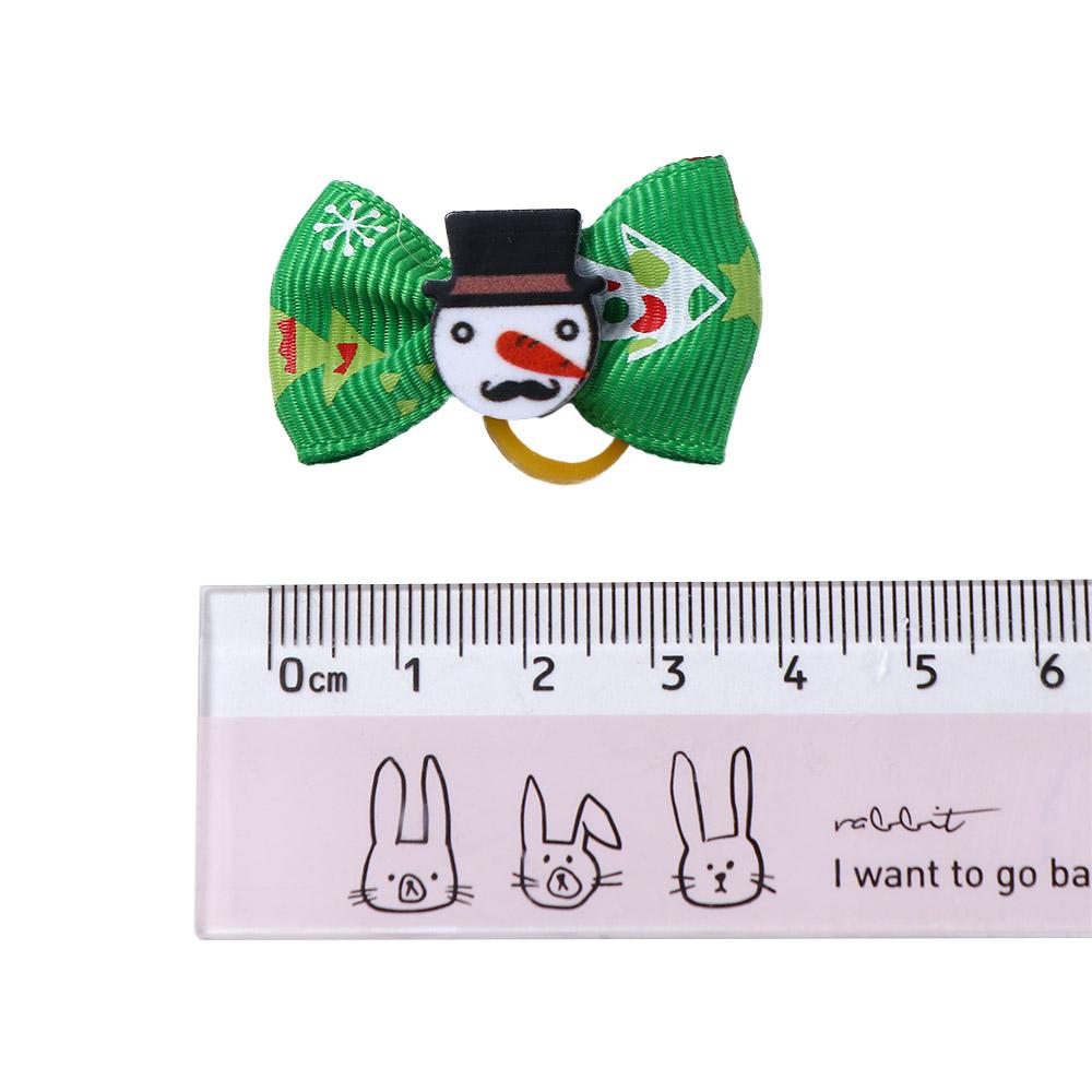 Hand-made Boutique Pet Rubber Band Elastic Dogs Cats Dog Grooming Bows Hair Clips Dog Hair Bows Dog Hair Accessories