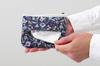 DDintex FLORET LONDON Taschentuchtasche 02, Megumi, Marineblau, 13,5 x 11cm [Liberty Print]