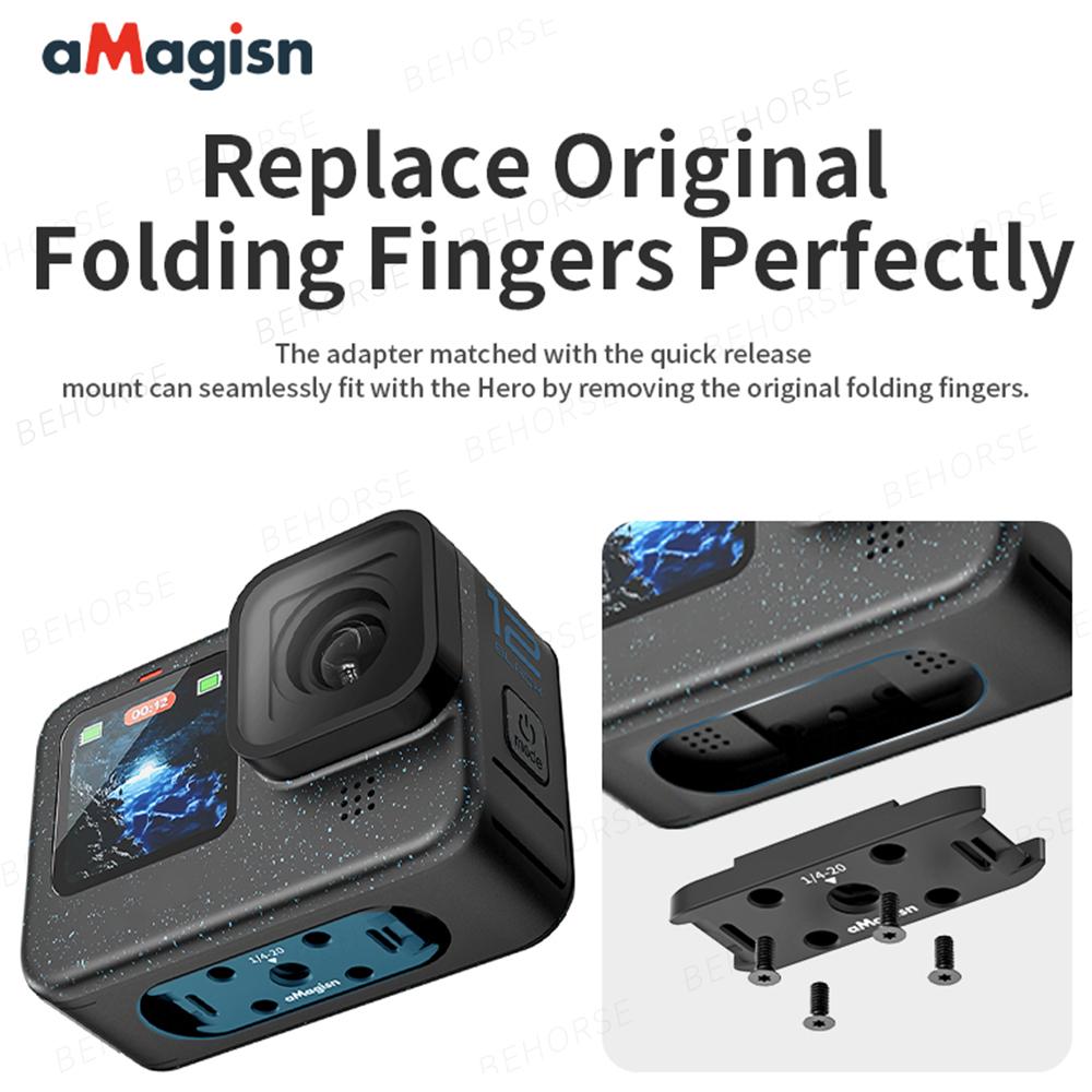 Magnetic Quick Release Kit Portable Mount Base Tripod Adapter Plate For Gopro Hero 13/12/11/10/9/8/11Mini/MAX Camera Accessories