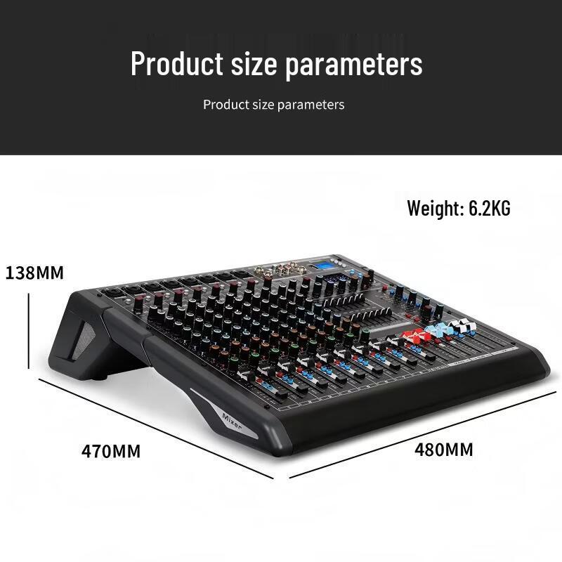 10-Channel Professional Analog Audio Mixer (CN Version)