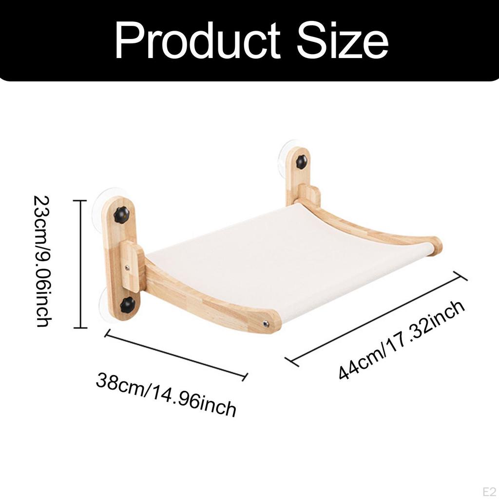 Cat Wall Shelf Kitten Furniture Space Saving Resting Suction Cup Bed Perch for