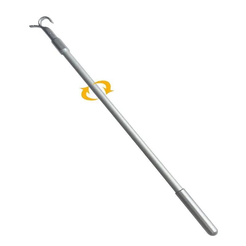 Curtain Pull Rod 33-60cm Telescopic Rod Roof For Window Opener Pole Aluminum Alloy Telescopic Rotating Rod Curtain Accessories