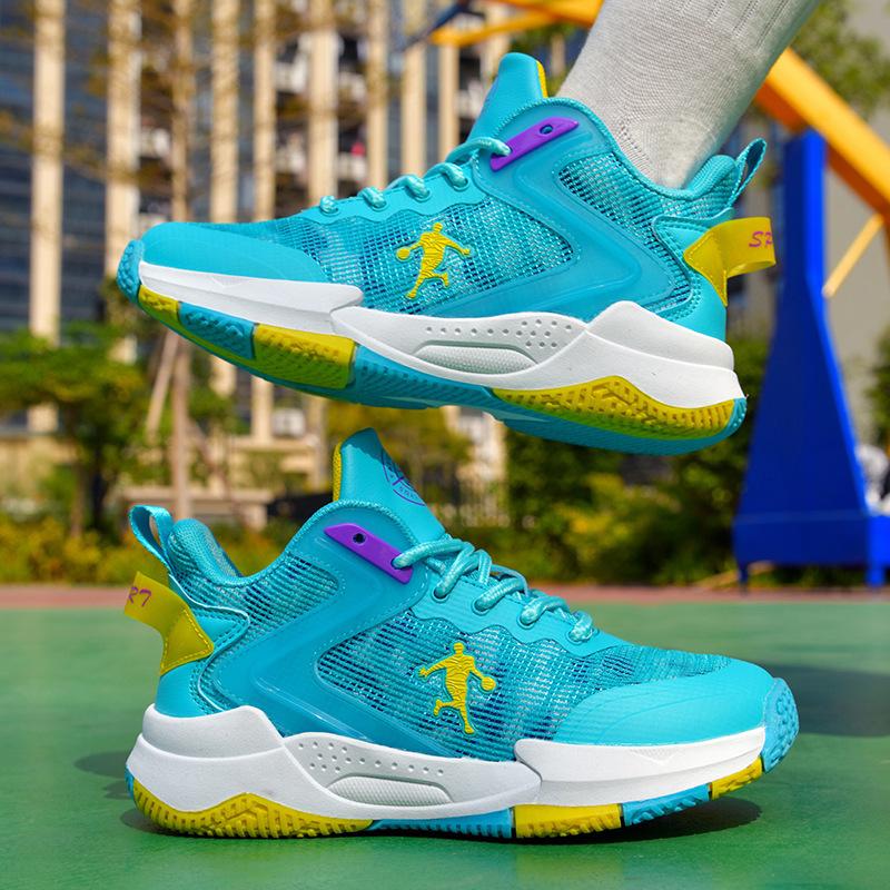 Boys basketball shoes medium and large children non-slip breathable classmates boys sports shoes elementary school children boys sports shoes