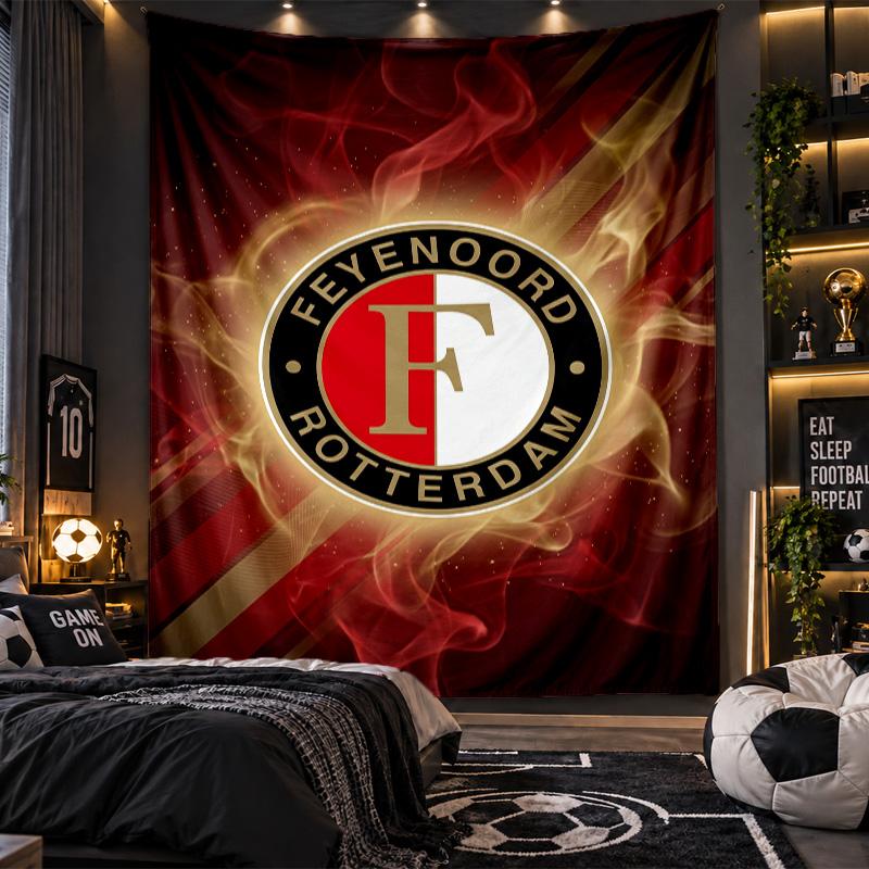 Arazzo da Appendere a Parete Stampa Feyenoord Tessuto per Soggiorno Camera da Letto Decorazione per la Casa
