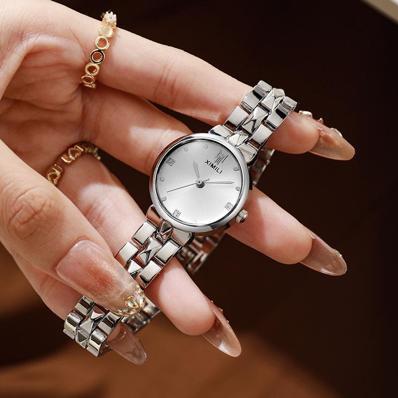 

New Women Watches Rhinestone Quartz Watch Casual Luxury Watch Ladies Bracelet Watch Women Wristwatch Clock Hous срібний