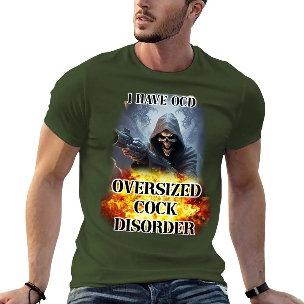 New I Have Ocd Ver 2 T-Shirt Anime T-shirt T Shirt Man Plain Black T Shirts Men