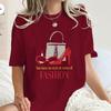 American Style Retro Movie Print T Shirt Women Y2K Basic T Shirts 100 Cotton Crew Neck Hip Hop Tee Shirt
