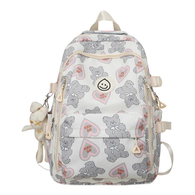 Large Capacity Cute Backpack for Girls - Suitable for Middle & High School Students, Grades 3-5, Double Shoulder Travel Bag