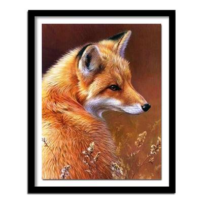Kit Pittura Diamante Quadrato Full Resin Volpe Punto Croce Ricamo Diamante 5D Lavoro a Maglia Casa
