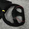 Type D 13inch 325mm Car Gaming Simulation Racing Steering Wheel Suede Leather Universal 6 Bolt 70mm Car Sports Steering Wheel