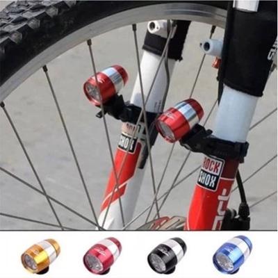 6 LED Light Front Light Bike Safety Warning Lamp Waterproof Headlight Bicycle With Lamp Holder