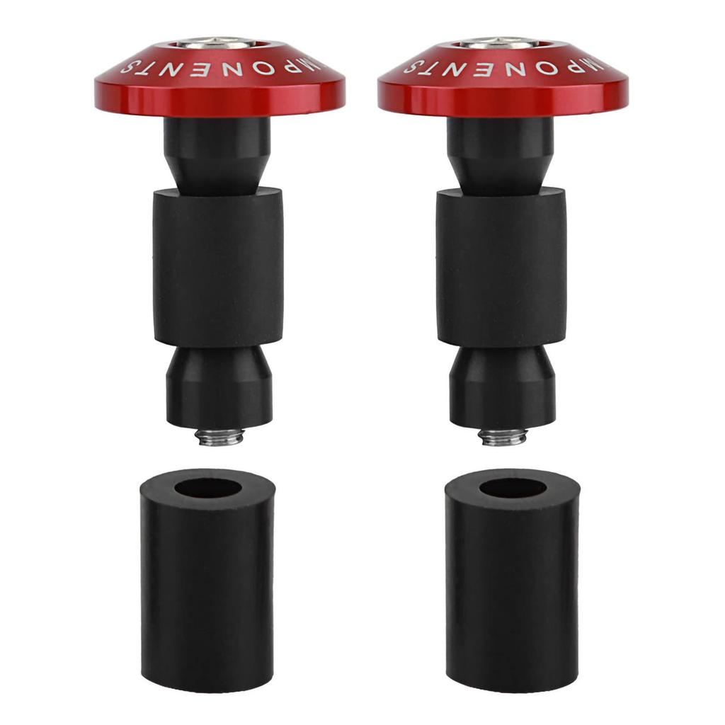 KIMISS Universal 1 Pair Motorcycle Grip Bar End with Handle Plug Cap for Most