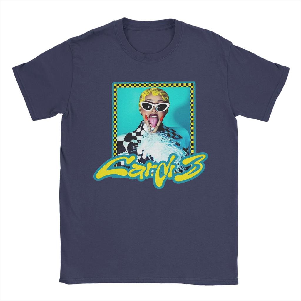 Rapper Cardi B T-Shirts for Men  Humor Cotton Tee Shirt Round Neck Short Sleeve T Shirt Plus Size Tops