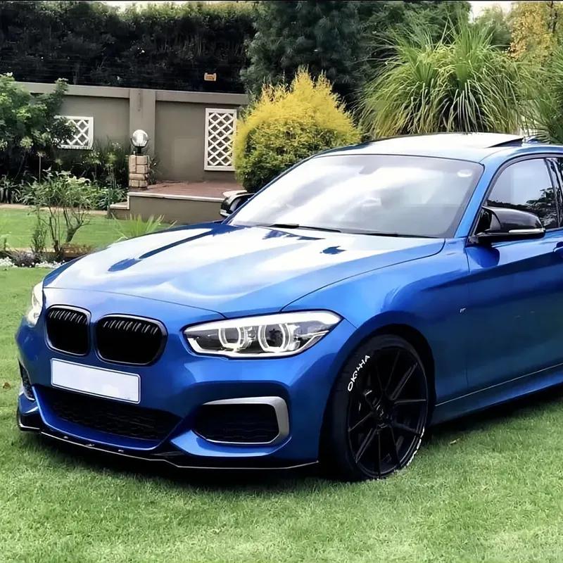 For BMW F20 F21 Maxton Style Front Bumper Lip Splitter Spoiler 1 Series 118i 118d 120i 120d M135i M140i M-Pack 2015-2019 Tuning