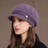 Warm Hat, Plush, Knitted Hat, Thick Hat, Woolen Hat, Cold Hat