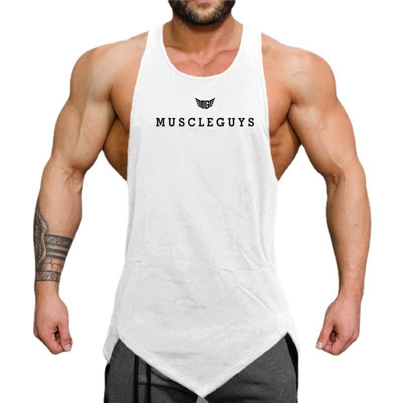 Do The Work  Summer New Brand Printed Slim Fit Fashion Casual Breathable Bodybuilding Fitness Gym Sports Workout Mens Singlets
