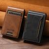 Denior Applicable Apple Android Magsafe Magnetic Card Holder Multifunctional Automatic Elastic Card Bag Leather