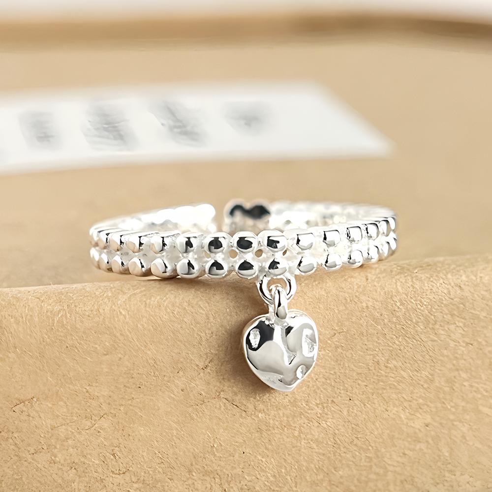 925 Silver Rings INS Fashion Hip Hop Vintage Couples Adjustable Jewelry Hollow Lines Punk Thai Silver Party