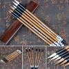 3Pcs Set Traditional Chinese Bamboo Writing Brush Dip Pen Office School for Calligraphy Practice Penholder Painting Supplies